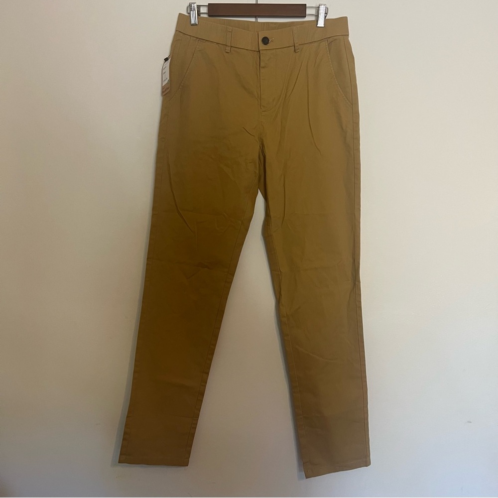 Plaid & Plain Khaki Slim Fit Pants Men’s Size 32x34